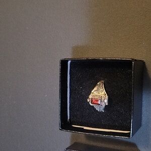 Sterling silver poison ring/ size 7